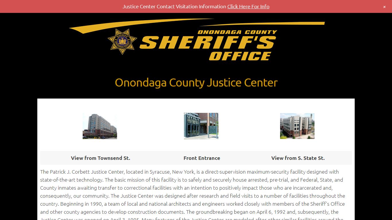 Onondaga County Justice Center - Onondaga County Sheriff's Office